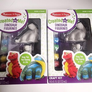 DIY Kids Dinosaur Figures Painting Kit Bundle Lot
