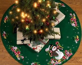 Codream 50 Christmas Tree Skirt Cotton Burlap Jingle Bells Pattern Holiday Decor Xmas Tree Skirt Extra Large Round Red Codream 50 Christmas Tree Skirt Cotton Burlap Jingle Bells Pattern Holiday Decor Xmas Tree Skirt Extra Large Round Red
