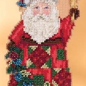DIY Mill Hill Glad Tidings Santa Christmas Counted Cross Stitch Kit