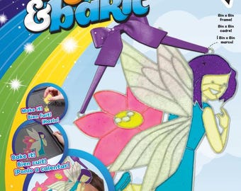 DIY Makit & Bakit Flower Fairy Stained Glass Deluxe Suncatcher Kit 8"