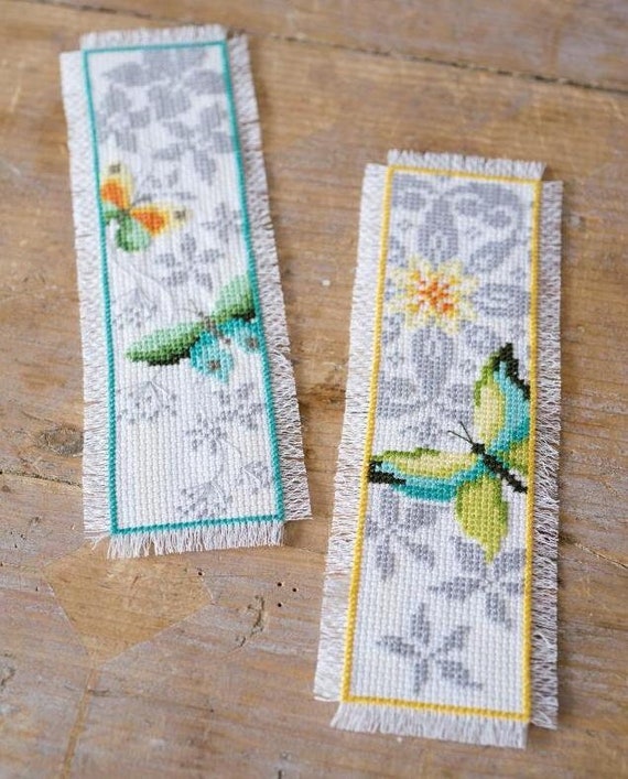 Vervaco Counted Cross Stitch Bookmark Kit. Butterfly 1.