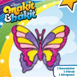 DMG DIY Makit & Bakit Butterfly Colorful Suncatcher Kit Kid Craft