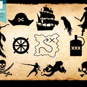 Pirate Bundle Digital Download, pirate shirt, Matching, Gift ideas, Party Decorations, Nerdy design BFF- Svg | Png | Pdf | |Jpg
