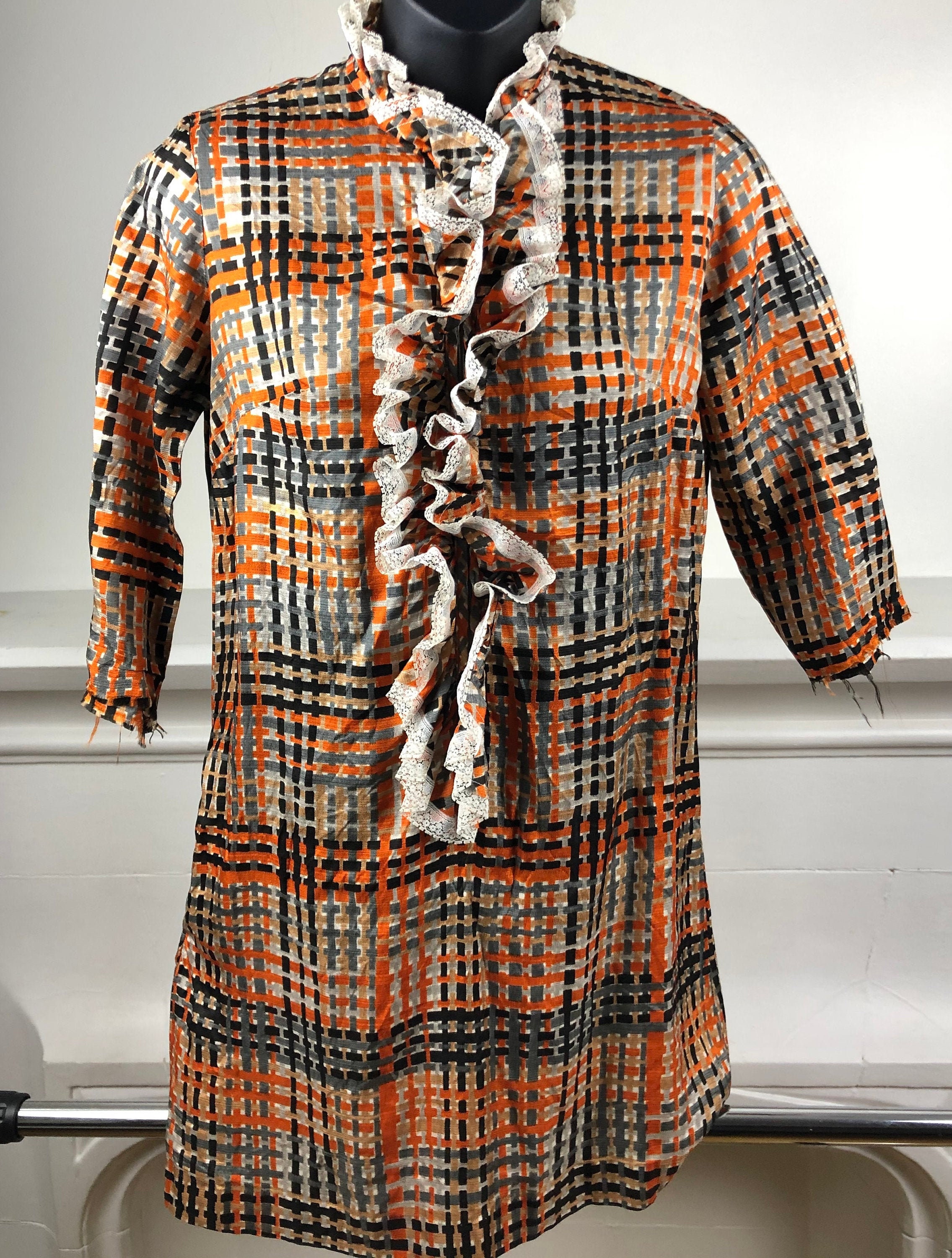 Vintage Tunic Style Shirt Vintage Shirts Vinage Tunics Etsy