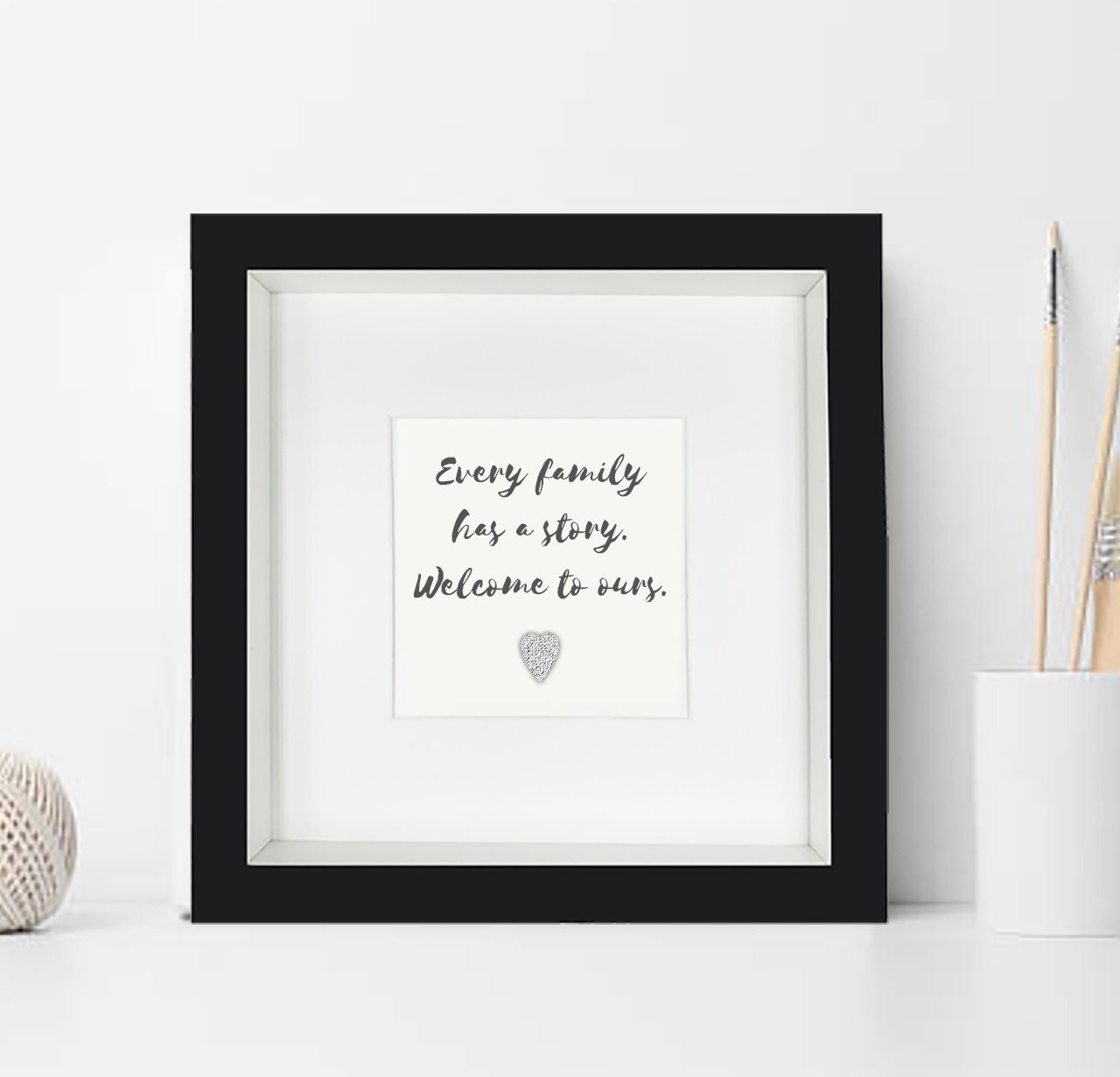 Framed Inspirational Print Quote Black & White Print Etsy