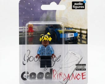 Juice Wrld Mini Figure | Custom LEGO Figurine | Handmade Music Poster Toy | Merch