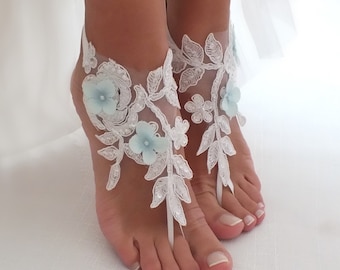 Foot jewelry, lace barefoot sandal,  sexy sandals, wedding sandals, beach shoes womens shoes, sandals, beach wedding sandal, bridesmaid shoe