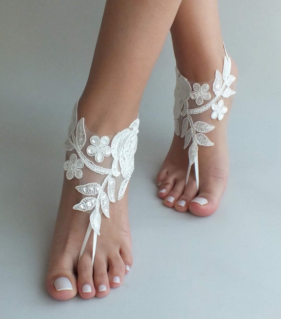 bridal barefoot sandals