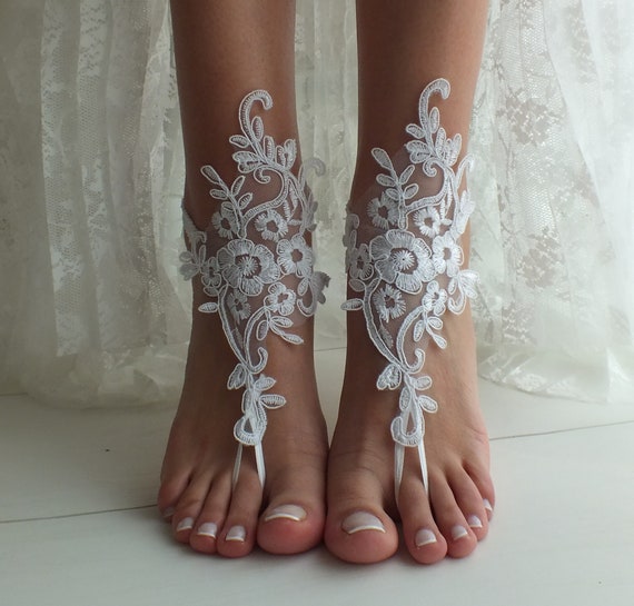 white beach wedding sandals