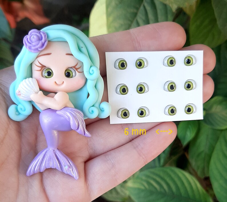 PP - Resin 3d Eye Sticker 6 pairs Eye 3D