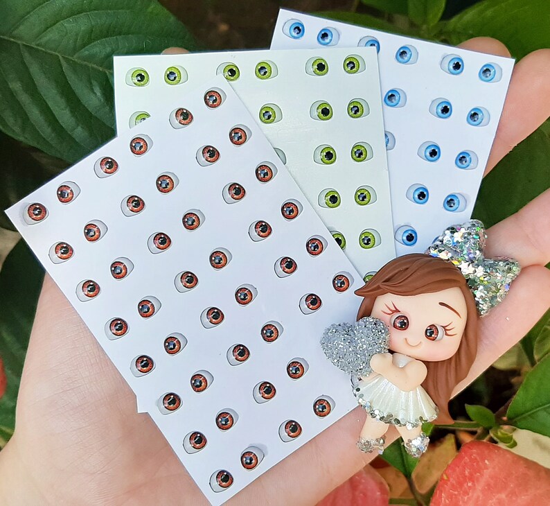 PP - Resin 3d Eye Sticker 6 pairs Eye 3D