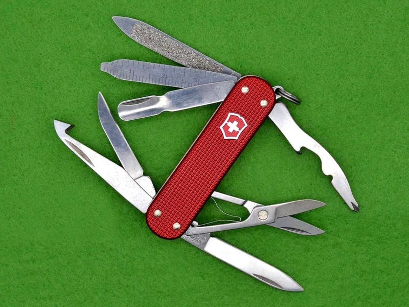 Swiss Army Knife VICTORINOX ALOX MINICHAMP Red Special Etsy