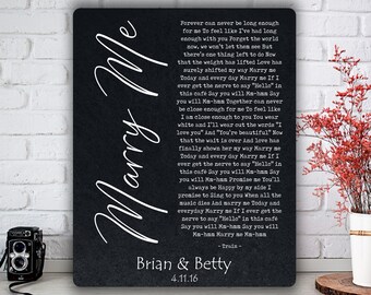 Marry Me Lyrics Etsy Marry Me Lyrics Etsy