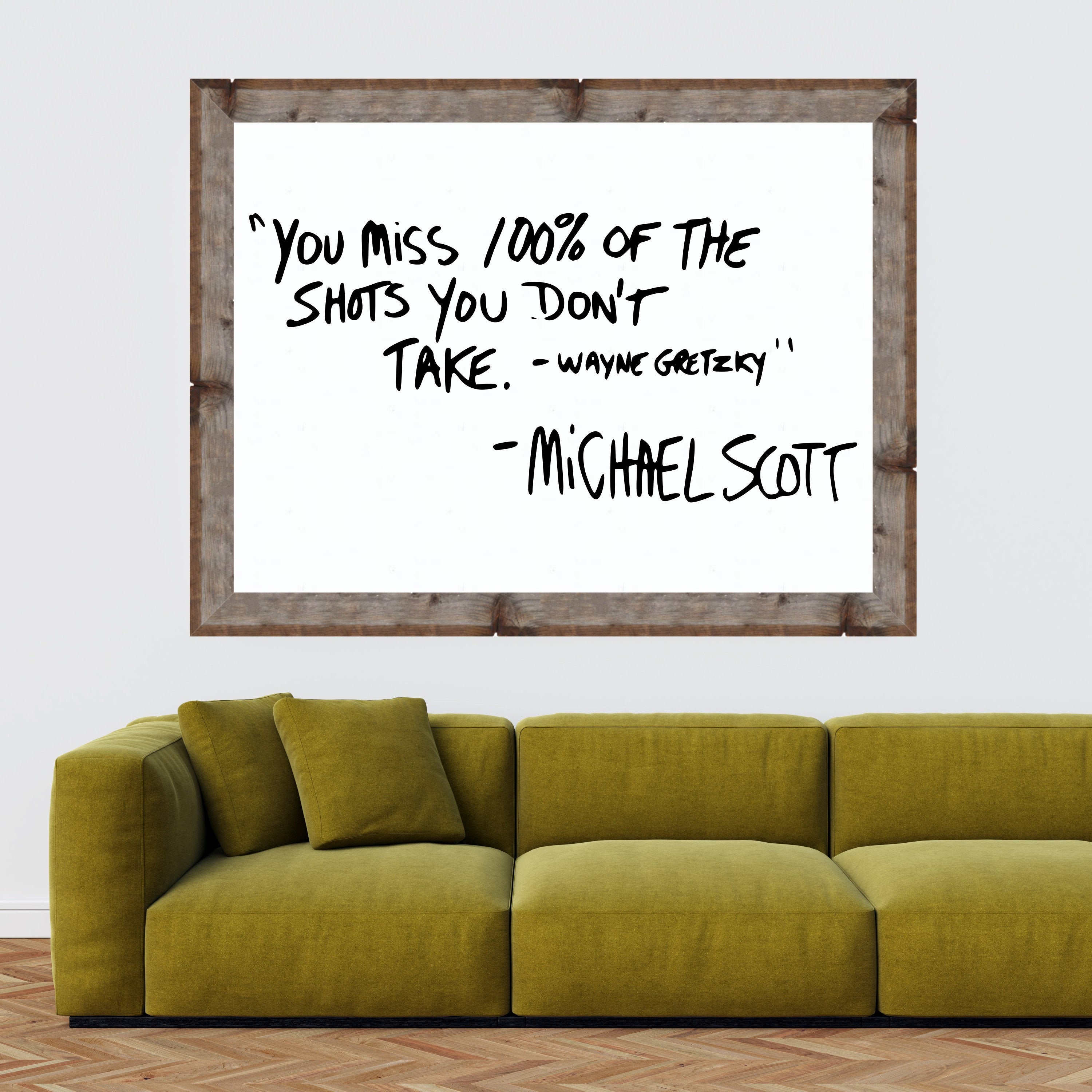 Michael Scott Wayne Gretzky Quote You Miss 100 Of The Shots Etsy