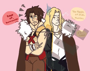 Castlevania "Get Along!" Mini Print