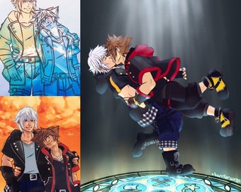 Kingdom Hearts Sora & Riku Prints
