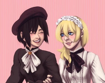 Naminé & Xion Lolita Fashion Print