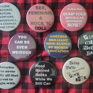 Vintage Punk Reproduction 2.25" Pins