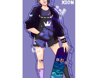 Kingdom Hearts Skater Charms: Xion