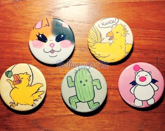 Final Fantasy Chubby Creature 2.25" Pins