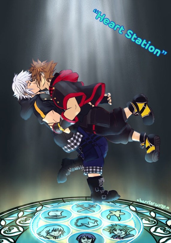 キングダムハーツ　キャンバスボード　ミッキー　ソラ　リク キングダムハーツ キャンバスアート アートキャンバス 距離 ソラ