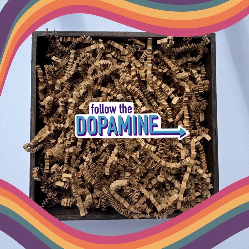 Follow The Dopamine Sticker: ADHD Mental Health Humor immagine 7