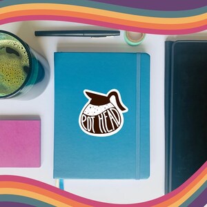 Pot Head Coffee Decal - Caffeine Addict Vinyl Sticker image 8
