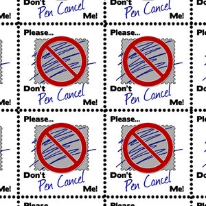 Artistamp - No Pen Cancellations! / Letter Writers - Gummed and Perforated like classic stamps.
