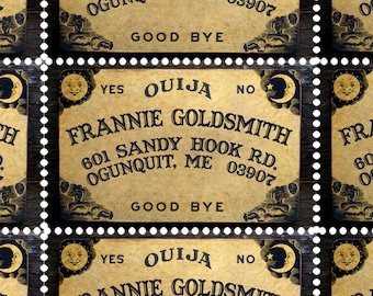 Sheet of 9 Gummed /& Perforated Custom Bookplate Labels//Stamps Ex Libris