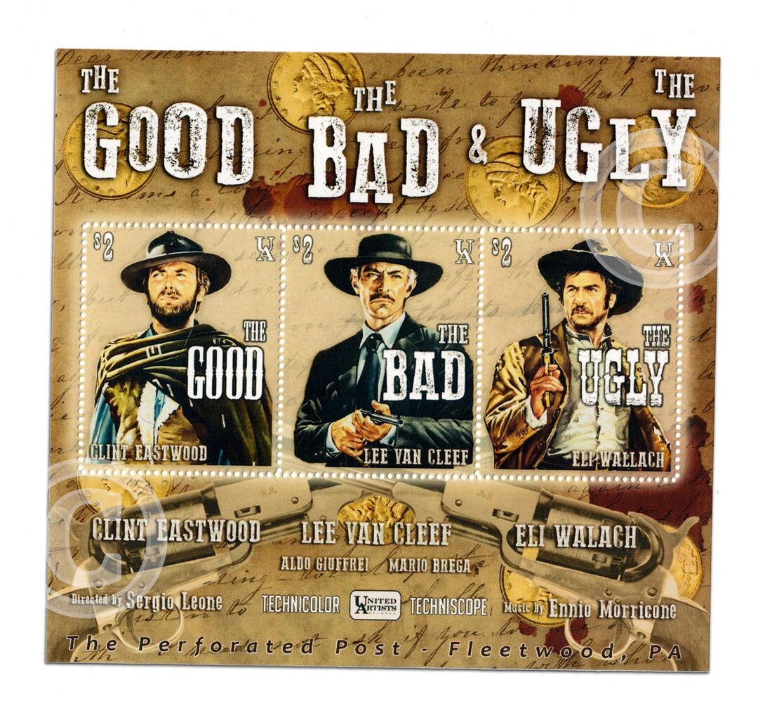 The Good Bad & Ugly - A Classic Film! - Artistamps(cinderella, Faux ...