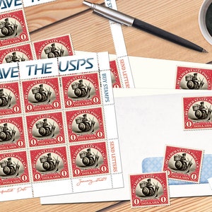 SAVE Our Postal Service 3 Buy Stamps Send Letters Artistamps/seals