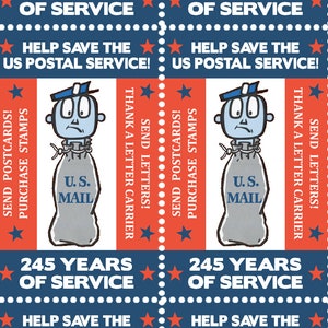 SPEICHERN Sie unseren Postservice #2 - Briefmarken kaufen! - Briefe versenden! Künstlerstempel/Siegel auf gummiertem Papier und nadelgelocht