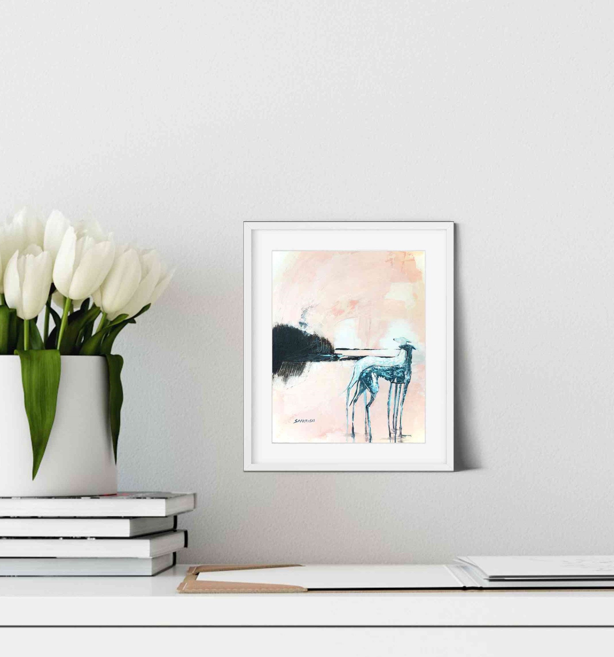 Greyhound Abstract Art Print: Galgo Espanol Giclée Fine Art - Etsy
