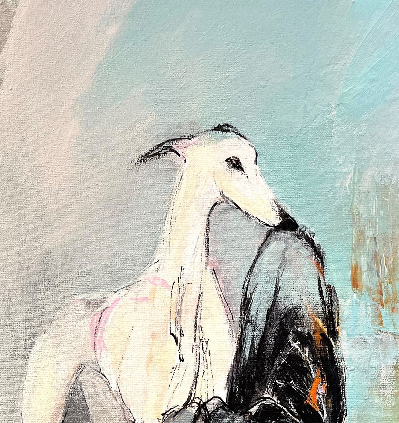 Greyhound Abstract Giclée Art Print: Galgo Espanol Sighthound Gift - Etsy