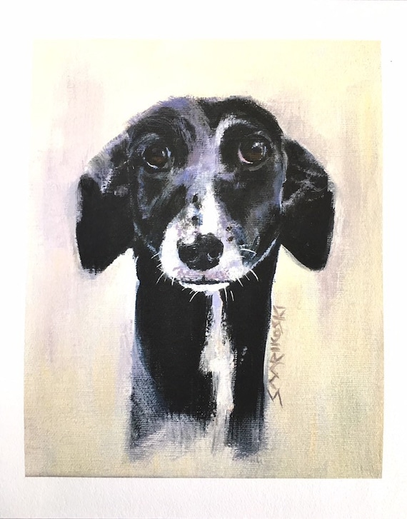 Birthday Gift Gifts Xmas Greyhound Art Print Painting Poster Wall Art Picture