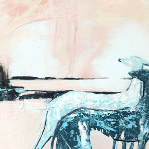 Greyhound Abstract Art Print: Galgo Espanol Giclée Fine Art - Etsy