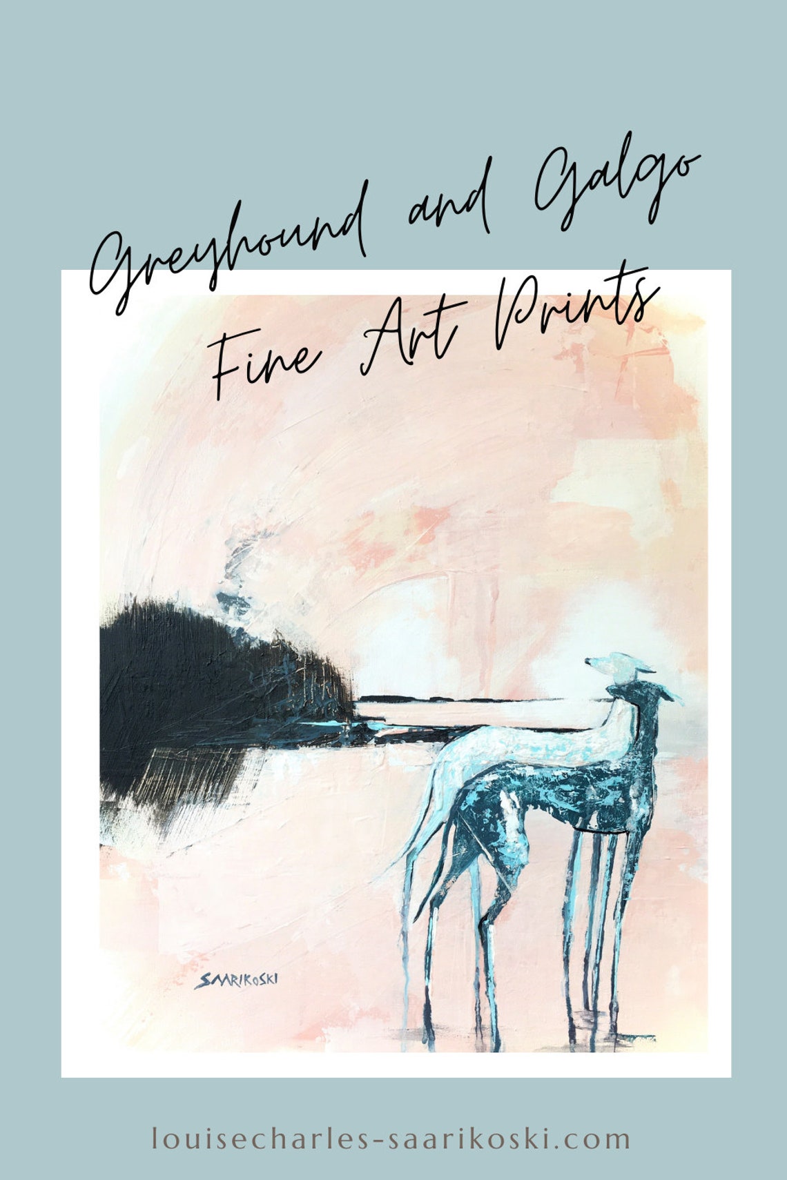 Greyhound Abstract Art Print: Galgo Espanol Giclée Fine Art - Etsy