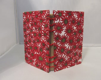 Red Daisy Coptic Stitch Book