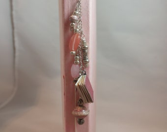 Pink Mini Vintage Book Dangle