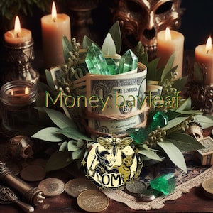 Same day - money bayleaf burning candle