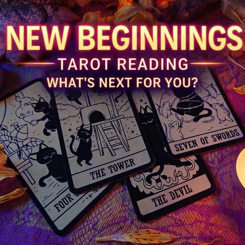 New beginnings tarot reading, life path tarot reading, future guidance tarot, what’s next tarot reading, online psychic tarot reading with candles