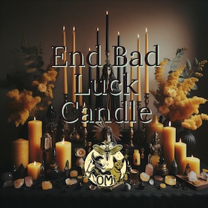 End Bad Luck Candle: Witchcraft Ritual Photos ( digital download)