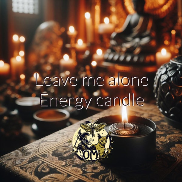 Leave me alone energy candle - f**k off candle
