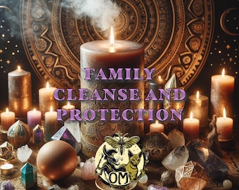Family Cleansing and protection ritual spell candle! Witchcraft ritual spell photos| within 24 working hours