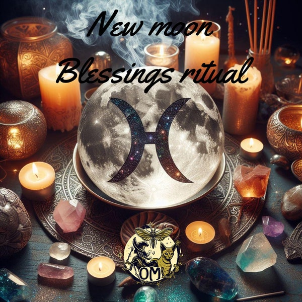 Closed***NEW MOON in pisces march 10th blessings ritual - new beginnings and setting intentions manifest moon ritual