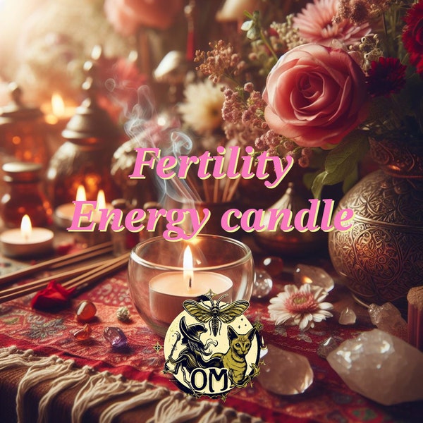 Fertility - pregnancy energy candle - to help you on your journey