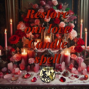 Rekindle Love Spell Candle: Relationship Healing Ritual ( Digitally delivered)