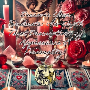 Descubra a su alma gemela en profundidad. Descripciones de apariencia y personalidad del tarot. Perspectivas sobre el amor futuro. A tiempo para San Valentín.