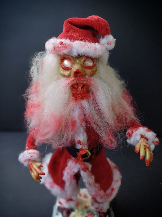 Creepy santa doll deals