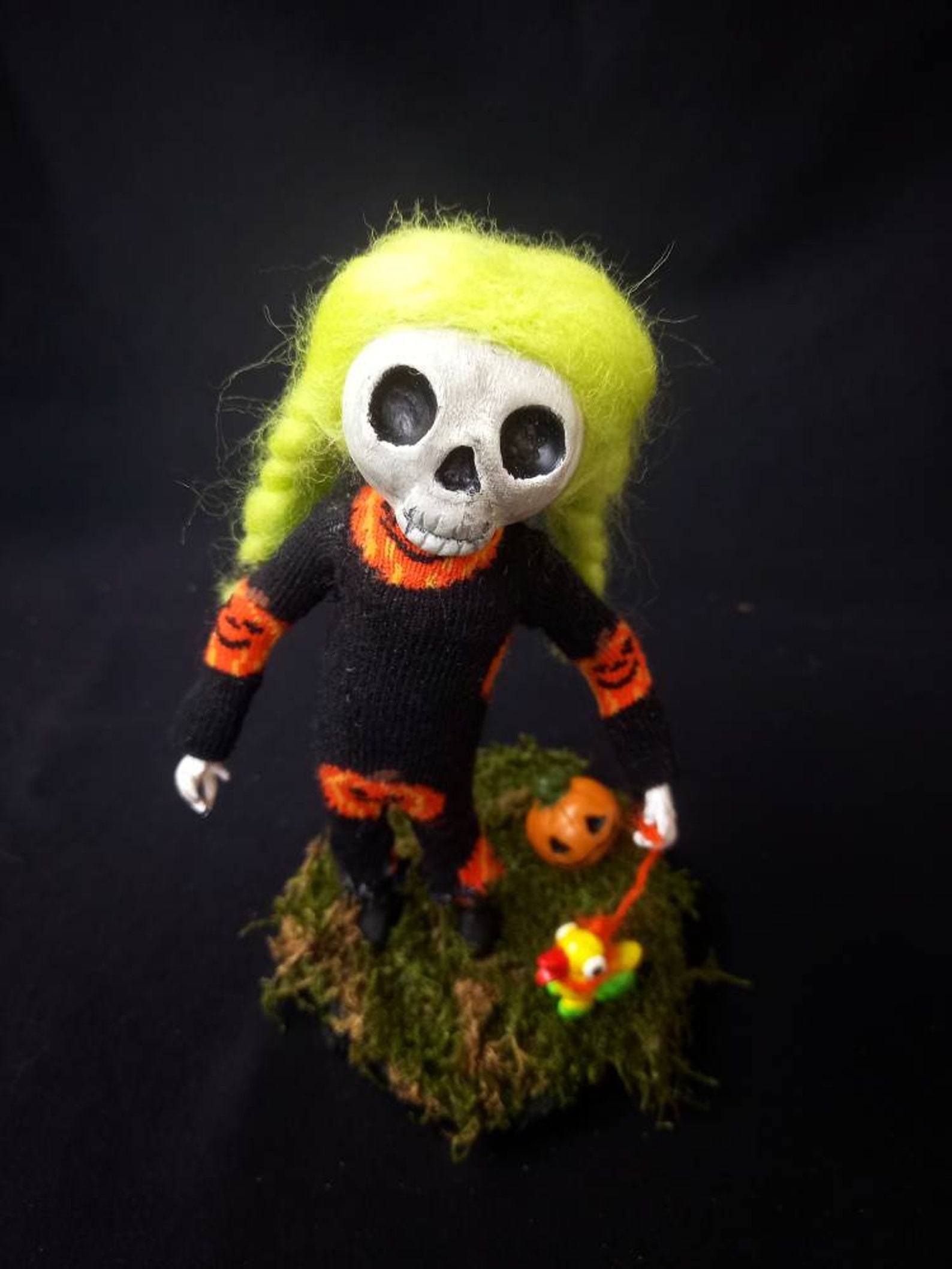 Skeleton Doll Halloween Decorations Creepy Cute Art Spooky Etsy